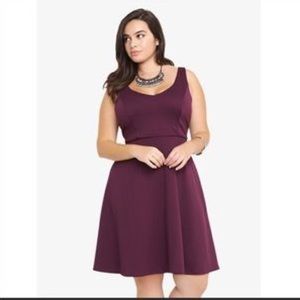 Torrid Purple Skater Dress